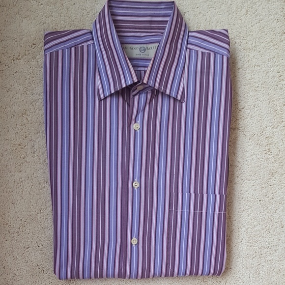 Luciano Barbera Button Down Striped Shirt